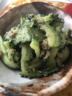 居酒屋レシピ!ゴーヤときゅうりの炒めもの-レシピのメイン写真