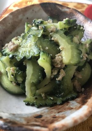 居酒屋レシピ!ゴーヤときゅうりの炒めもの-レシピのメイン写真