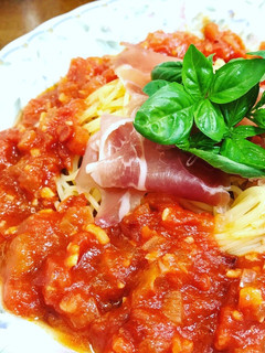 トマトのペペロンチーノ風 冷製パスタ-レシピのメイン写真