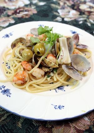 薬膳・魚貝出汁満載パスタ等3種盛り-レシピのメイン写真