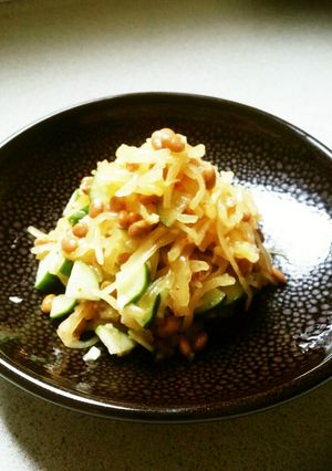 そうめんカボチャと納豆のサラダ-レシピのメイン写真
