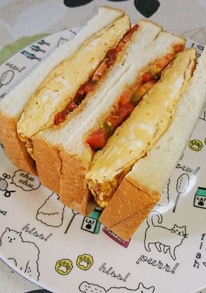 旨ウマ♪喫茶店風タマゴサンド-レシピのメイン写真
