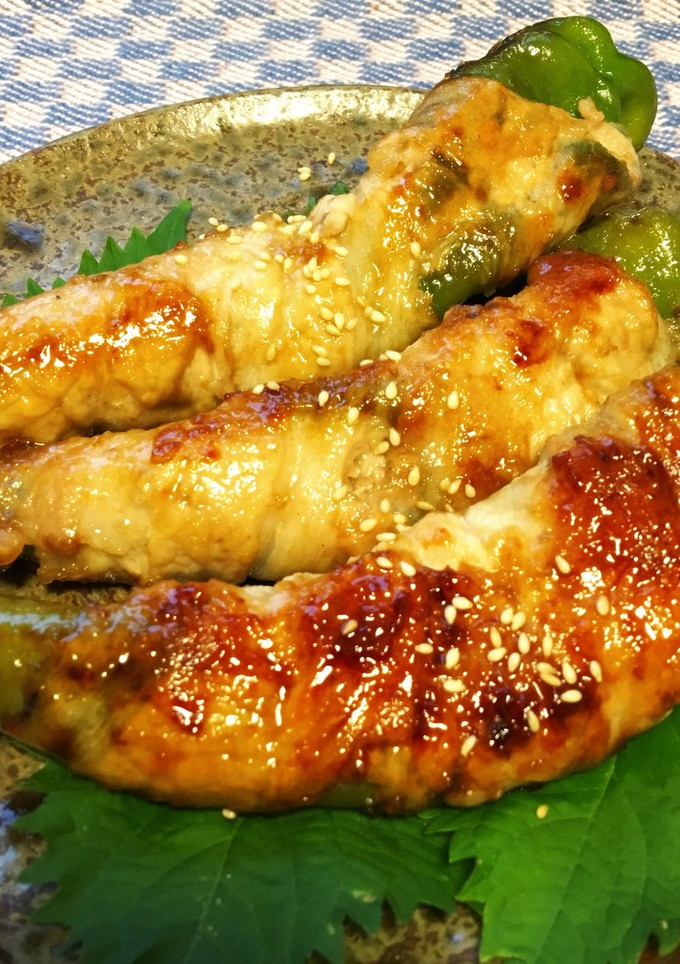 柚子胡椒香る！万願寺とうがらしの肉巻き-レシピのメイン写真