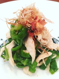 【レンジ】ササミとピーマンの和えもん-レシピのメイン写真
