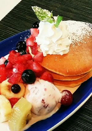 フルーツパンケーキ❤糖質制限-レシピのメイン写真