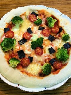 簡単!塩昆布ピザ-レシピのメイン写真