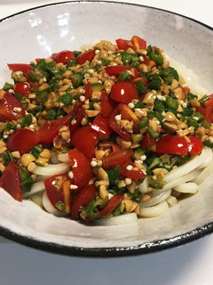 トマトと納豆とオクラの簡単ぶっかけうどん-レシピのメイン写真