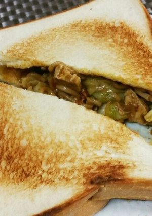 サムライ特製カレー焼そばホットサンド❤-レシピのメイン写真
