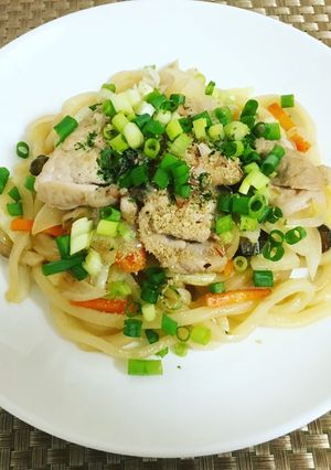 麺つゆで美味しい焼きうどん-レシピのメイン写真