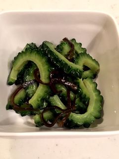 とっても簡単!ゴーヤの塩昆布あえ!-レシピのメイン写真