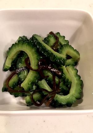 とっても簡単！ゴーヤの塩昆布あえ！-レシピのメイン写真