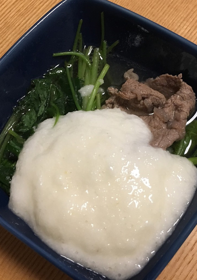 牛肉と三つ葉のとろろ鍋-レシピのメイン写真
