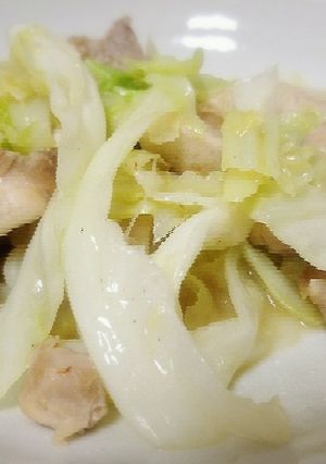 鶏肉とキャベツのウェイパー炒め-レシピのメイン写真