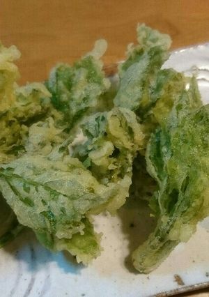 あしたば天ぷら♪-レシピのメイン写真