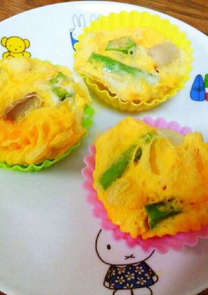 ふわふわモコモコ♪レンジで変わり卵焼き-レシピのメイン写真