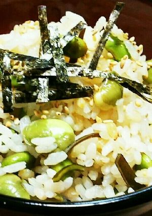 【健康的】だだちゃ豆たっぷりご飯-レシピのメイン写真