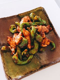 止まらない~♬ 鶏肉とシシトウの味噌炒め-レシピのメイン写真