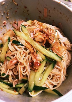 ビビンバ風そうめん-レシピのメイン写真