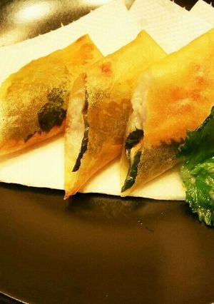 パリとろ♡長芋とめんたいチーズの春巻-レシピのメイン写真