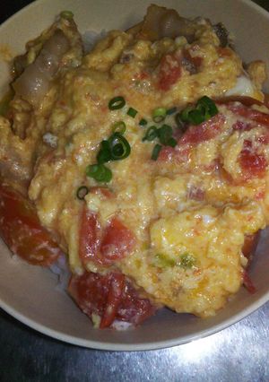 ニートのトマたま豚丼。-レシピのメイン写真
