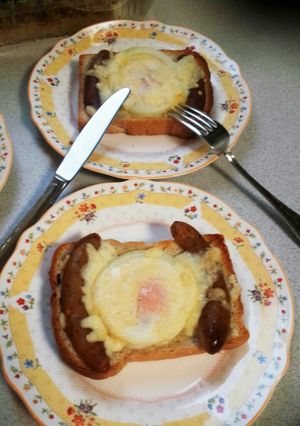 子供の喜ぶ！目玉焼きトースト-レシピのメイン写真
