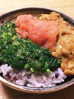 食欲のない夏こそ!ネバネバ明太子ごはん-レシピのメイン写真