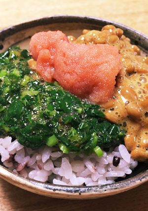 食欲のない夏こそ！ネバネバ明太子ごはん-レシピのメイン写真