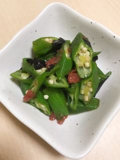 オクラの梅肉和え-レシピのメイン写真