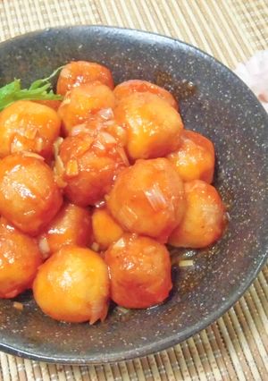 CookDoでおからボールチリソース炒め-レシピのメイン写真
