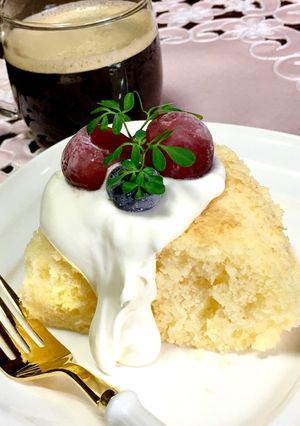 簡単混ぜてほったらかし 炊飯器パンケーキ-レシピのメイン写真