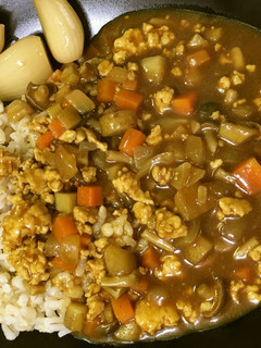 市販のルーで牛蒡と鶏挽肉カレー-レシピのメイン写真
