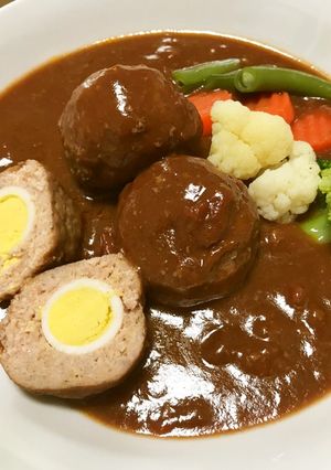 俺流！簡単本格的な煮込みスコッチエッグ-レシピのメイン写真