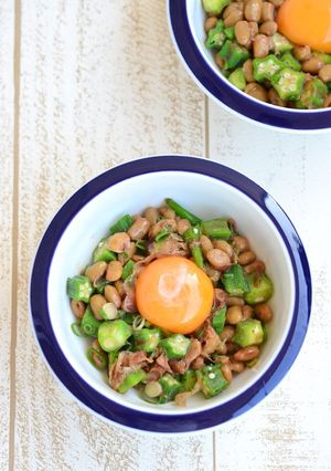 オクラ納豆のポン酢和え-レシピのメイン写真