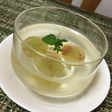 白ワインと種なし巨峰ゼリー