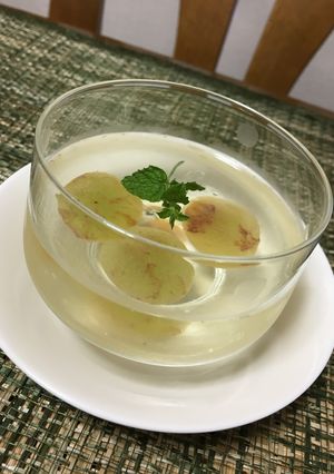 白ワインと種なし巨峰ゼリー-レシピのメイン写真