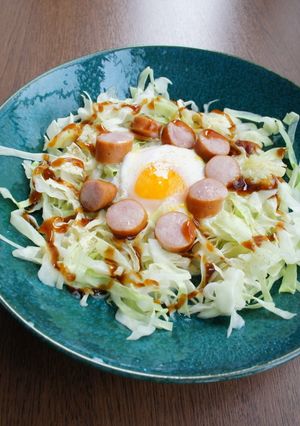 レンジで、お花みたいな巣ごもり卵-レシピのメイン写真