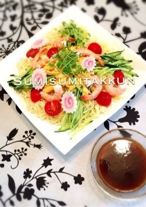 手作り冷やし中華ダレ♪でつけ麺♡-レシピのメイン写真