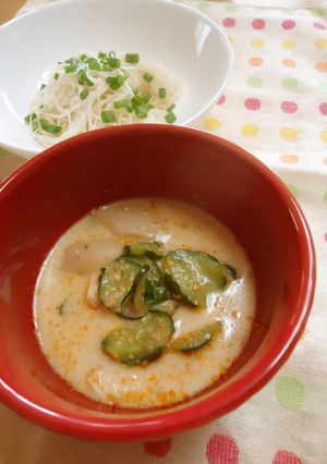豆乳ゴマゴマそうめん-レシピのメイン写真