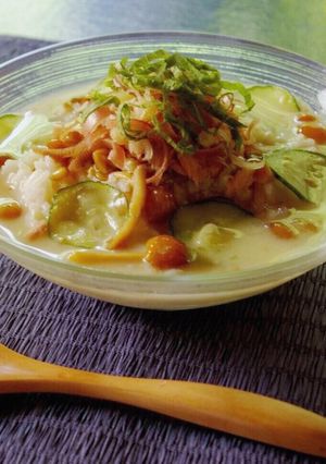 火を使わない!なめことツナの簡単冷や汁-レシピのメイン写真