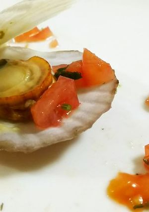 ベビーホタテのレモンバター白ワイン蒸し-レシピのメイン写真