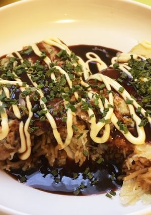 焼きそば入りお好み焼き（モダン焼き）-レシピのメイン写真