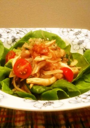 きのこと梅の鰹節さっぱりサラダ-レシピのメイン写真
