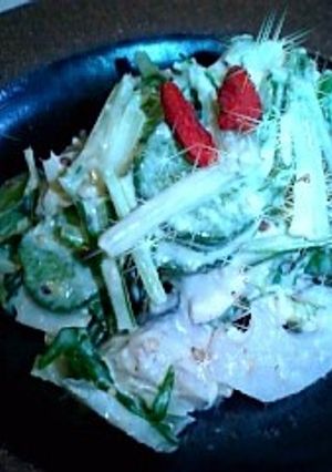 水菜とれんこんのサラダ-レシピのメイン写真