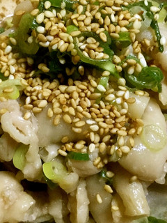超楽々 お通し 鶏皮ポン酢 作ります-レシピのメイン写真