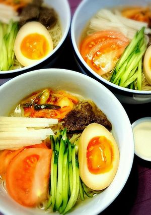 自家製♪牛スジの冷麺スープ-レシピのメイン写真