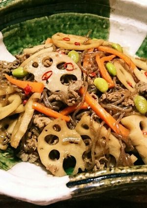 牛肉と糸こんにゃくのきんぴら-レシピのメイン写真