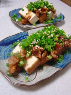 ☆ カリカリ厚揚げの豚肉味噌炒めのせ-レシピのメイン写真