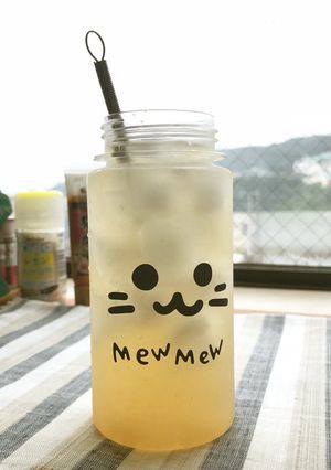 夏におススメ♬サッパリ梅肉ソーダ-レシピのメイン写真