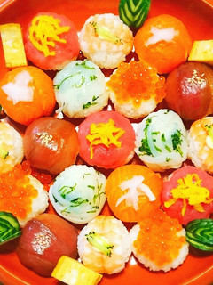 特別な日は✨手鞠寿司-レシピのメイン写真