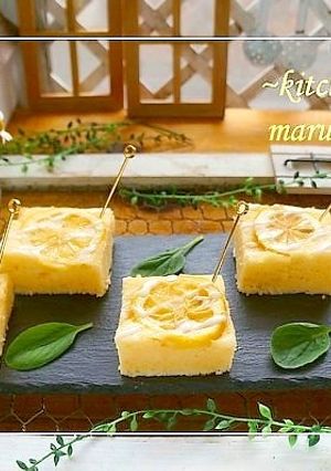レンジで4分!蜂蜜レモンのしっとりケーキ-レシピのメイン写真